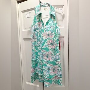 NWT LILLY PULITZER DANIA DRESS UPF 50+ SIZE M SPEARMINT BLOSSOM VIEWS LUXLETIC